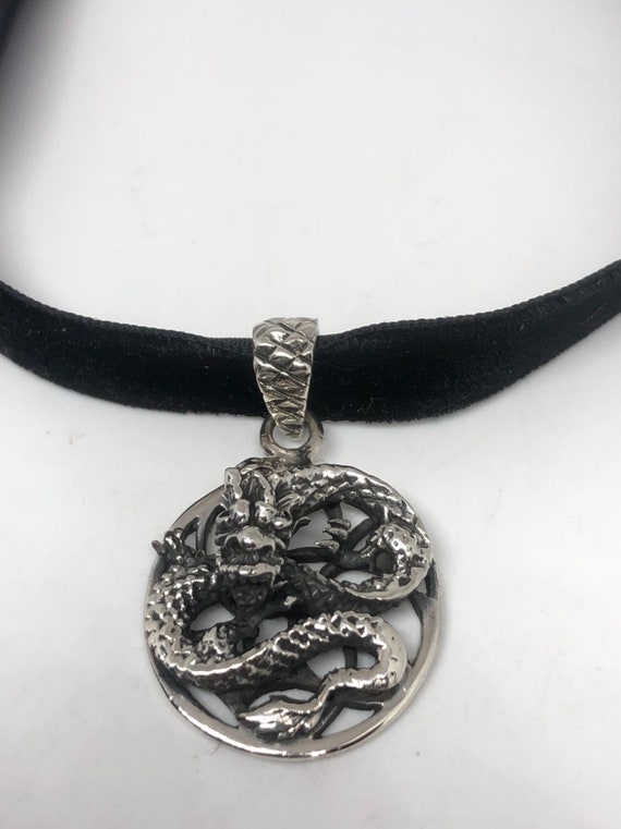 Vintage Handmade Sterling Silver 925 Gothic Dragon