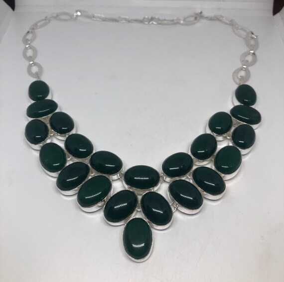 Green Handmade Gothic Styled Silver Finished Genu… - image 5