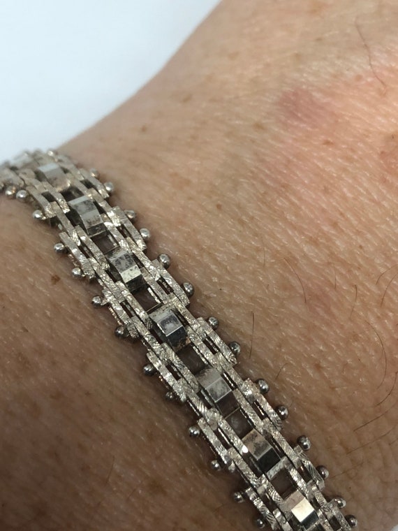 Vintage 925 Sterling Silver Link Charm Bracelet Etsy M xico