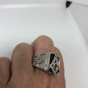 Men's Stainless Steel Black Onyx Classic Ring – 316L Gold Plate, Natural Stone, Square Brilliant Cut, Sizes 8-13