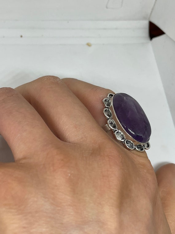 Vintage Purple Genuine Amethyst Ring - image 7