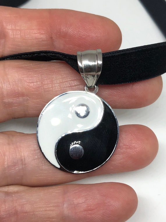 Vintage Yin Yang Stainless Steel Gothic Pendant N… - image 6