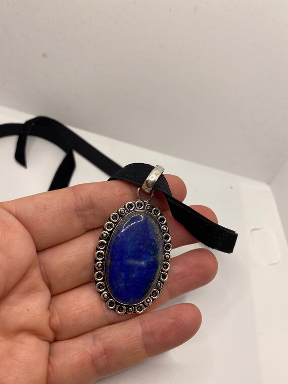 Vintage Blue Lapis Choker Necklace. - image 5