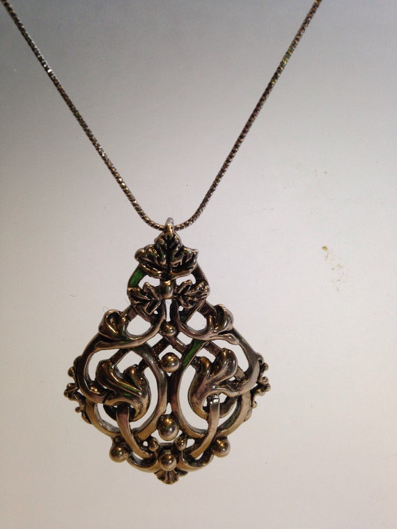 Handmade 925 Sterling Silver Vintage filligree Lar