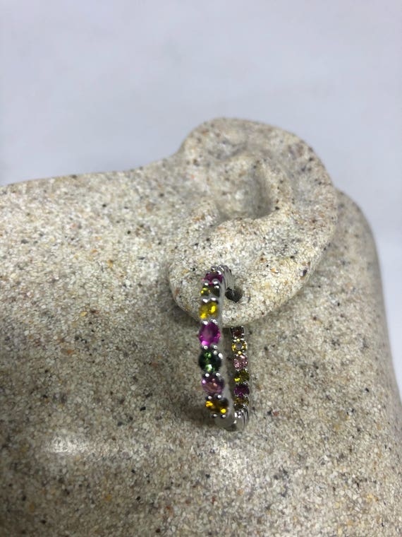 Vintage Genuine Watermelon Tourmaline Gemstone Fi… - image 6