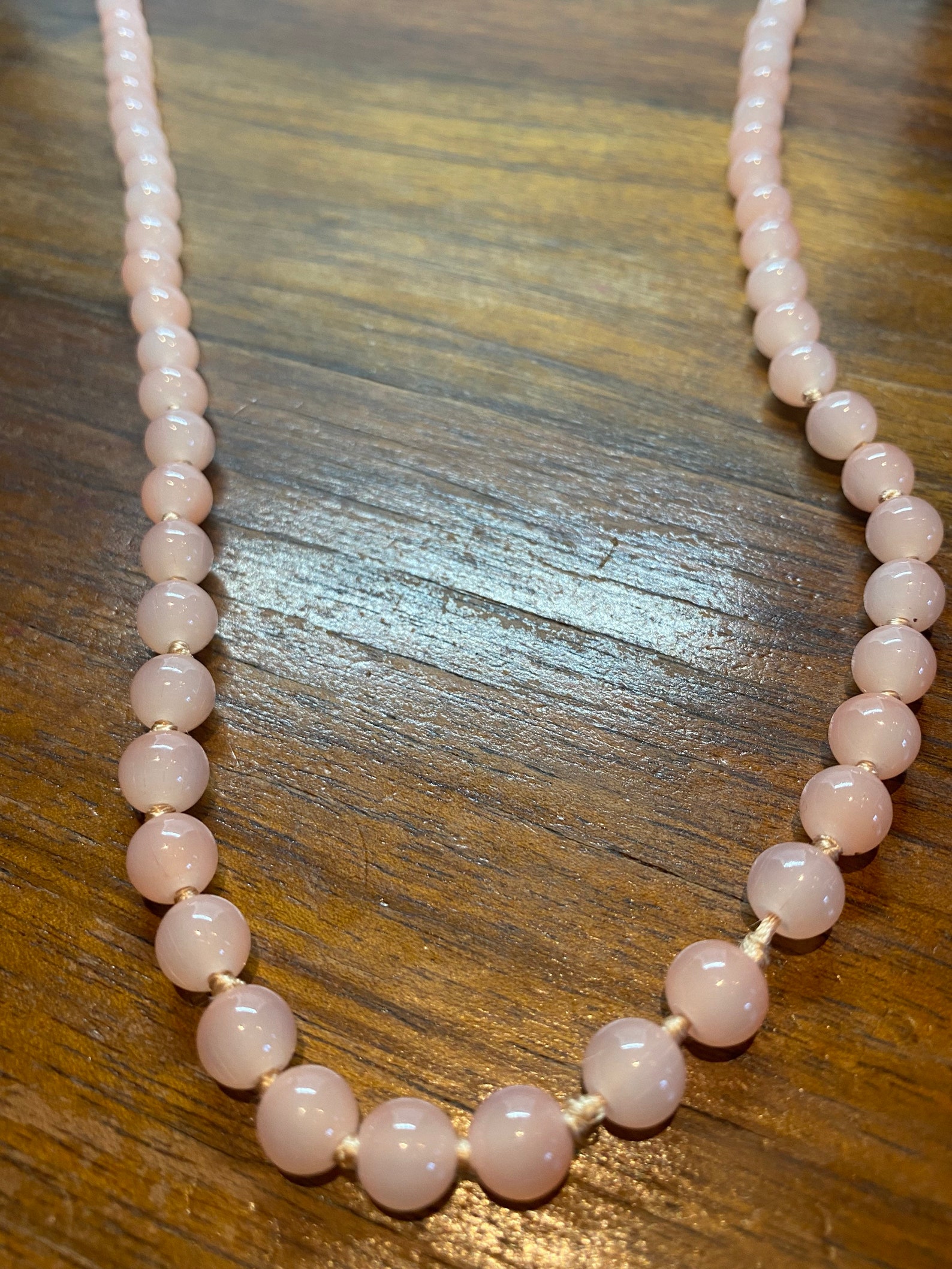 Vintage Handmade Pink Rose Quartz Beads - Etsy