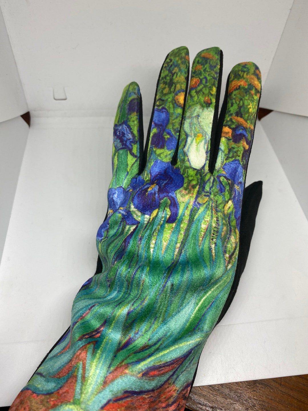 Vintage Style Impressionist Ultraseude Fleece Gloves - Etsy