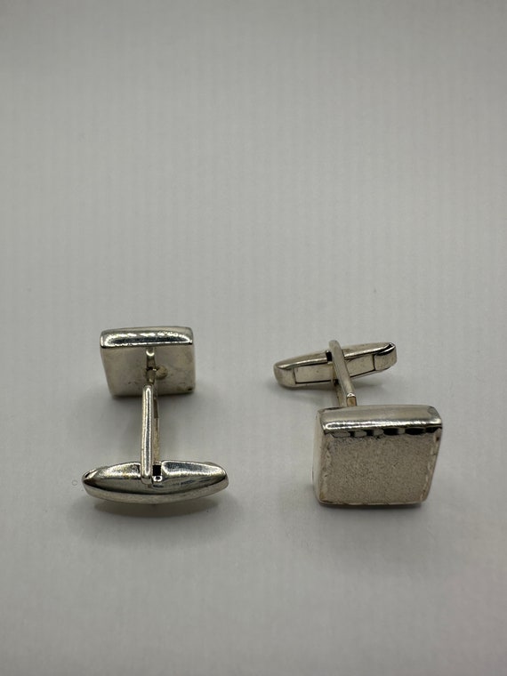 Vintage Cuff Links 925 Sterling Silver - image 2