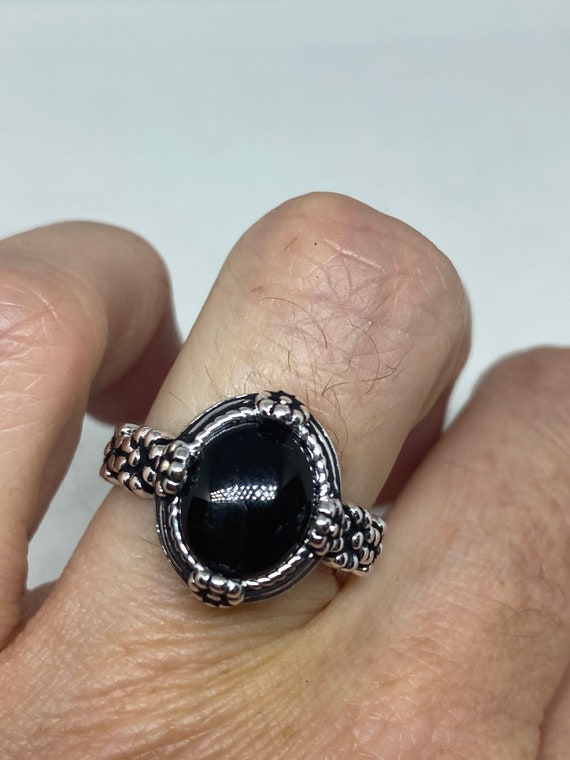 ヴィンテージ ケルト 純正 ブラック オニキス 925 スターリング