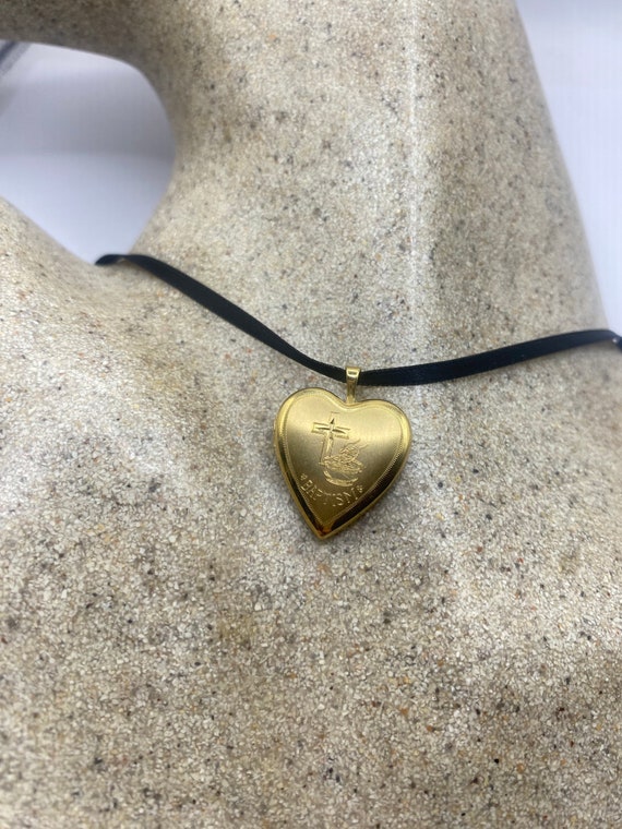 Vintage Gold Locket | Tiny Heart 9k Gold Filled P… - image 3