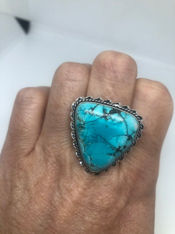 Vintage Blue Genuine Amazonite Ring