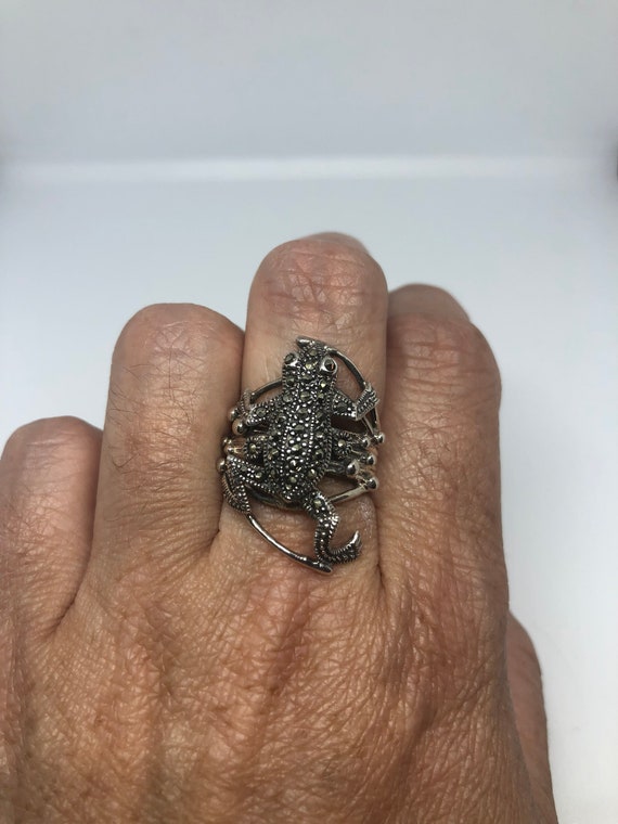 Sterling Silver Marcasite Frog Ring Sterling Silver Marcasite Frog Ring
