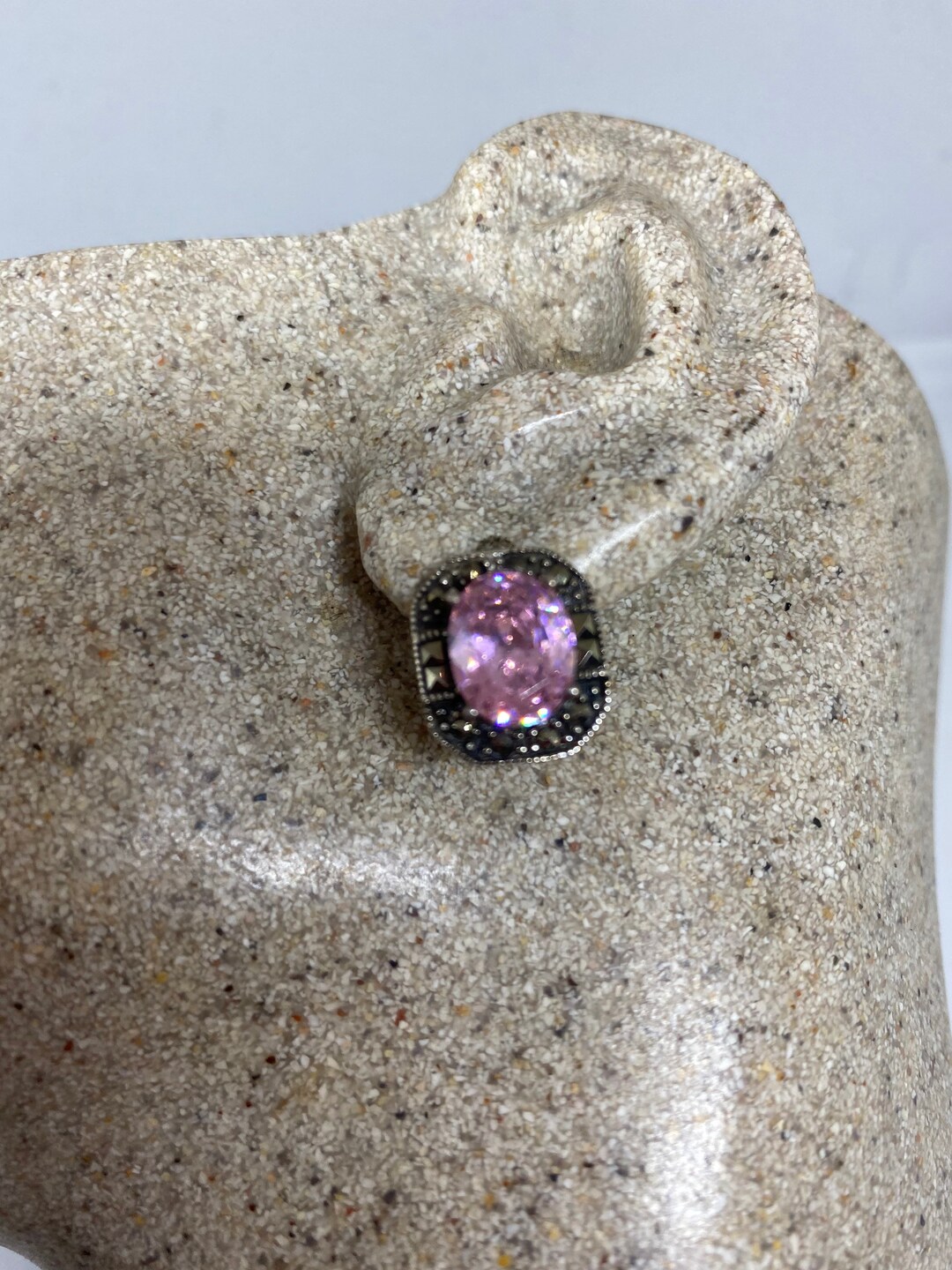 Boucles D'oreilles Goutte Marquasite à Visser - Style Pendant, Neuf Sans Emballage