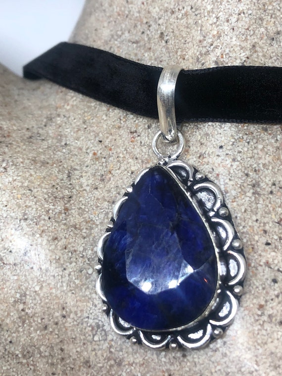 Vintage Tibetan Lapis Choker Necklace. - image 6