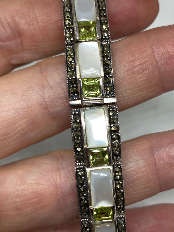 Vintage Marcasite Bracelet 925 Sterling Silver Mo… - image 5