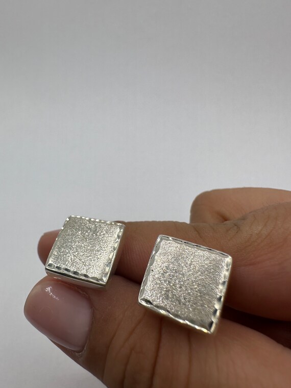 Vintage Cuff Links 925 Sterling Silver - image 4