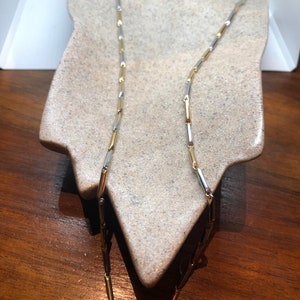 Stainless Steel Gold and Silver 30 in Chain