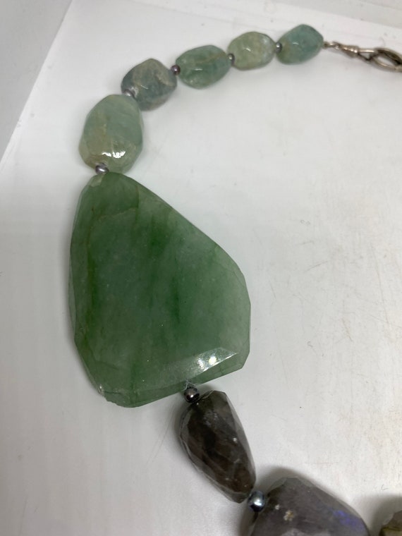 Vintage Genuine Labradorite Aventurine Gemstone N… - image 6