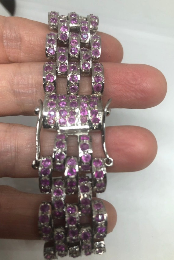 Handmade Genuine Red Ruby in 925 Sterling Silver … - image 6