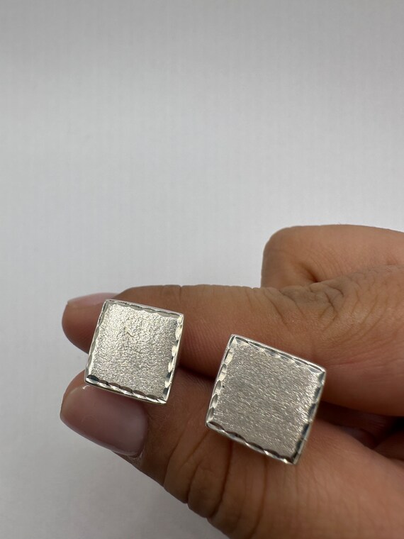 Vintage Cuff Links 925 Sterling Silver - image 5