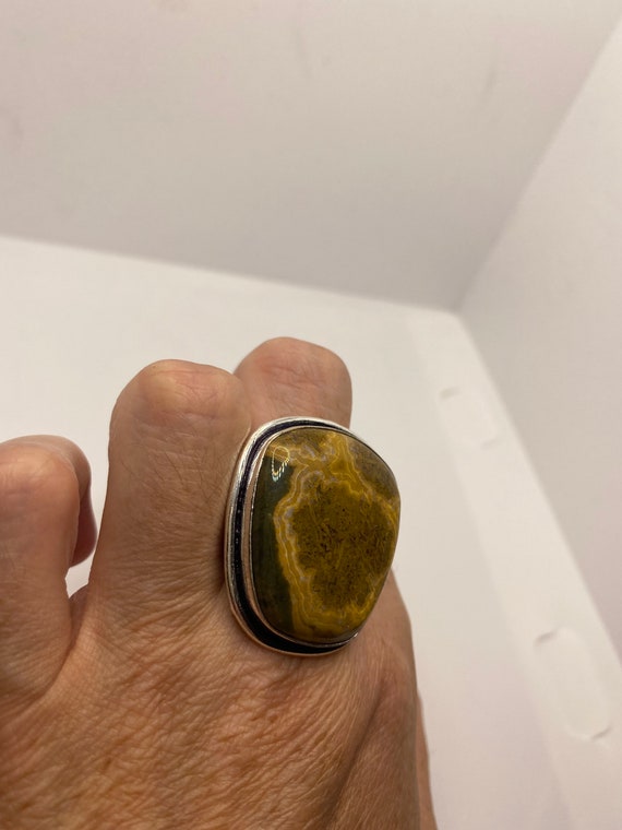 Vintage Genuine Brown Jasper  Ring