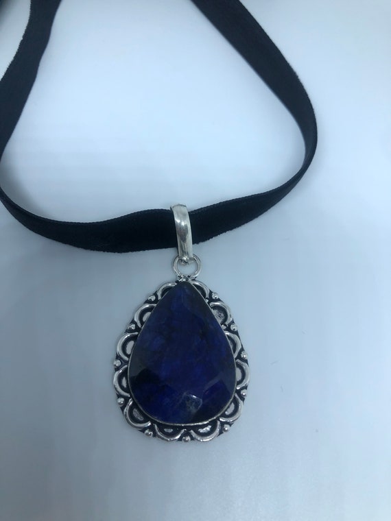 Vintage Tibetan Lapis Choker Necklace. - image 4