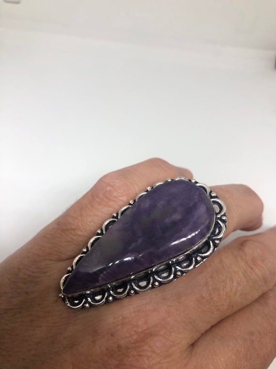 Vintage Purple Genuine Soujalite Ring