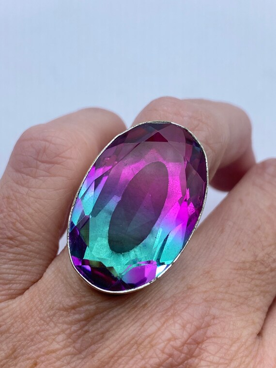 vintage art glass ring Gem