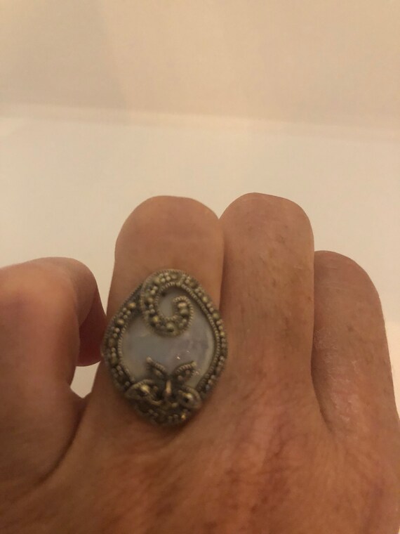 Vintage Mother of Pearl 925 Sterling Silver Marcas