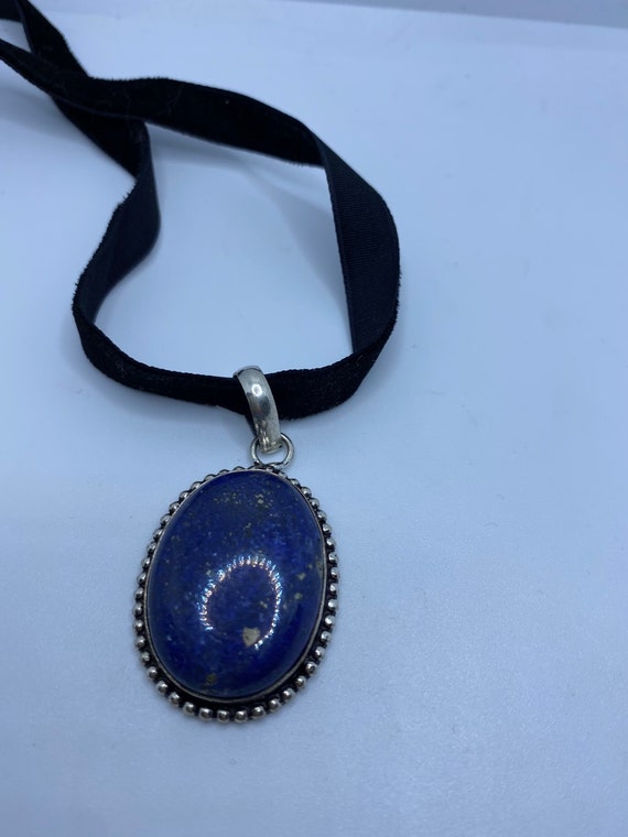 Vintage Blue Lapis Choker Necklace. - image 7