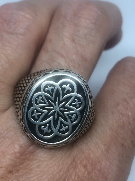 Vintage Celtic 925 Sterling Silver Ring - image 4
