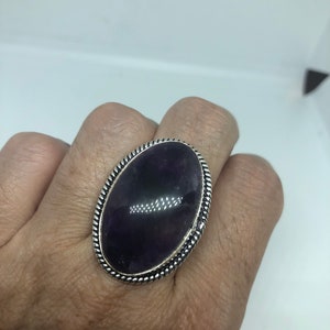 Vintage Genuine Purple Amethyst Ring