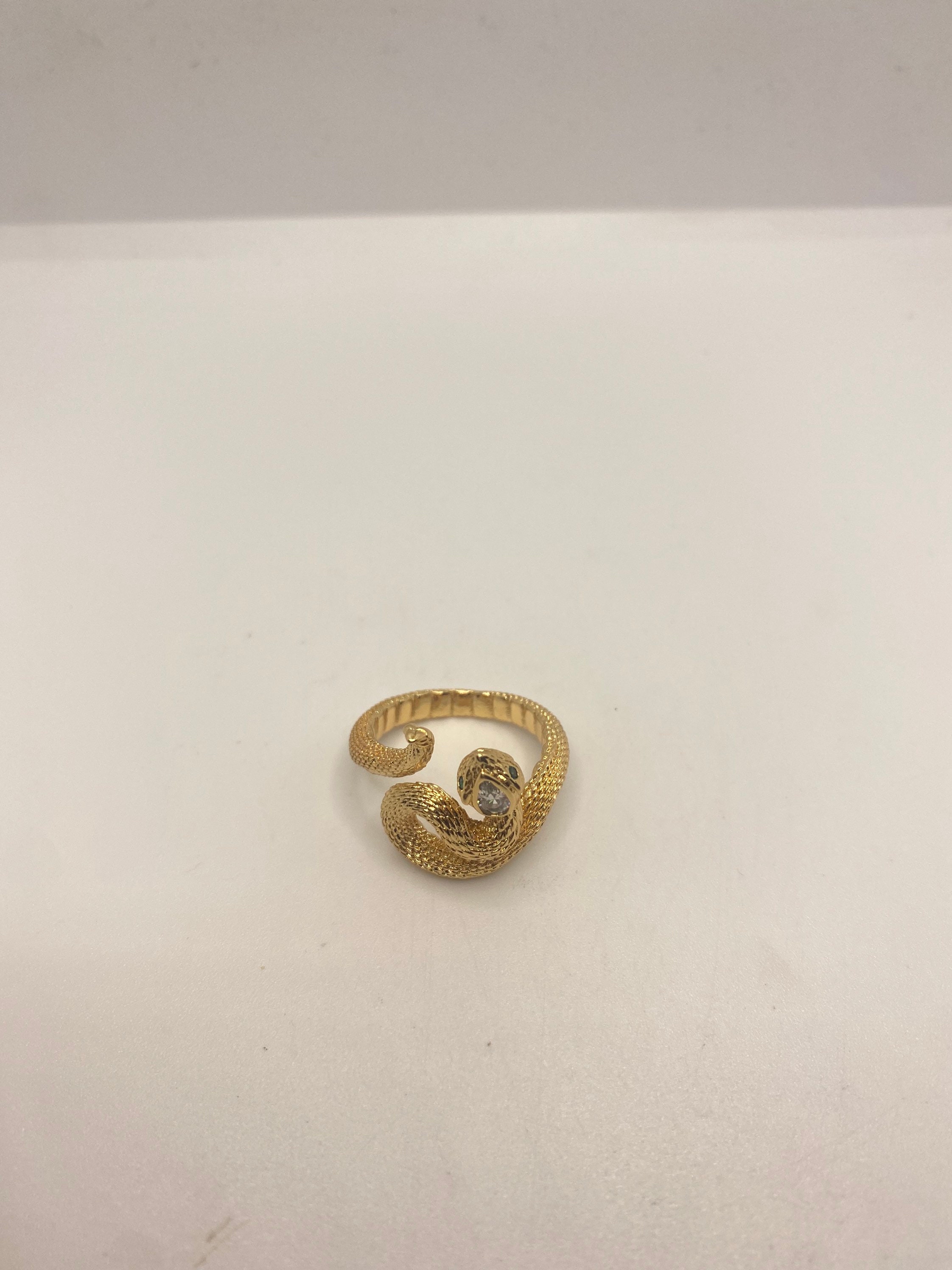 Louis Vuitton Monogram Snake Ring - Gold-Tone Metal Cocktail Ring
