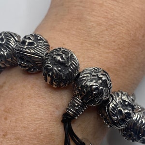 Vintage Unisex Mens Stretch Bracelet Dragon Prayer Beads