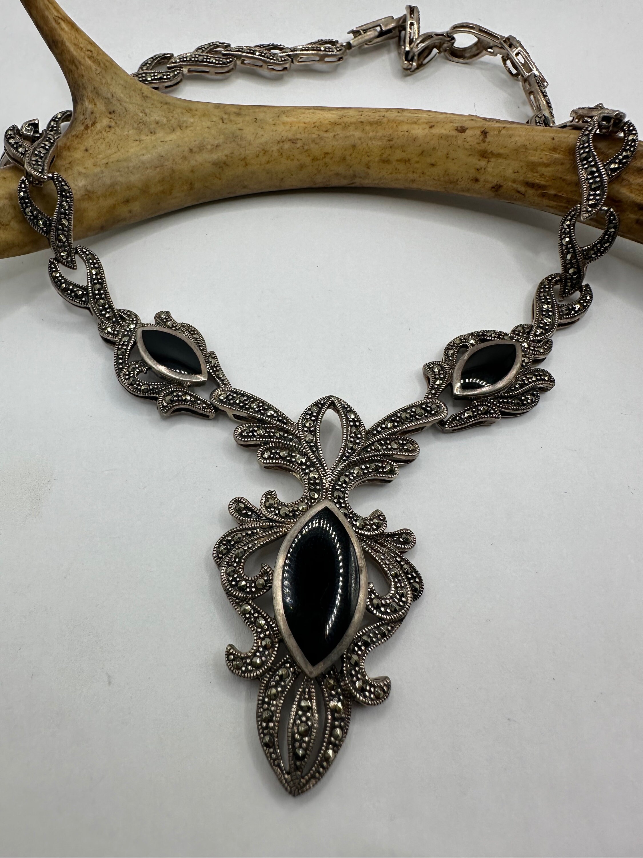 Marcasite necklace sale
