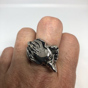 Vintage American Eagle Southwestern Mens Eagle Ring