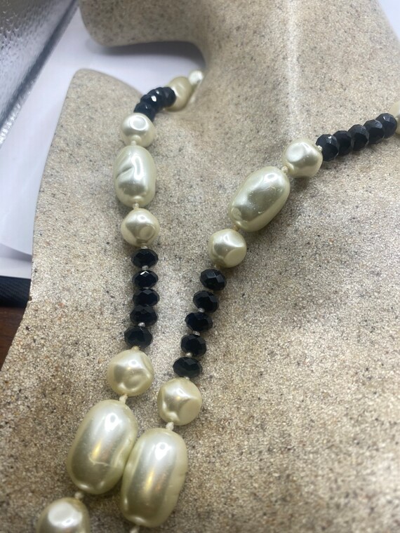 ヴィンテージのハンドラップパール＆クリスタルネックレス - Etsy 日本