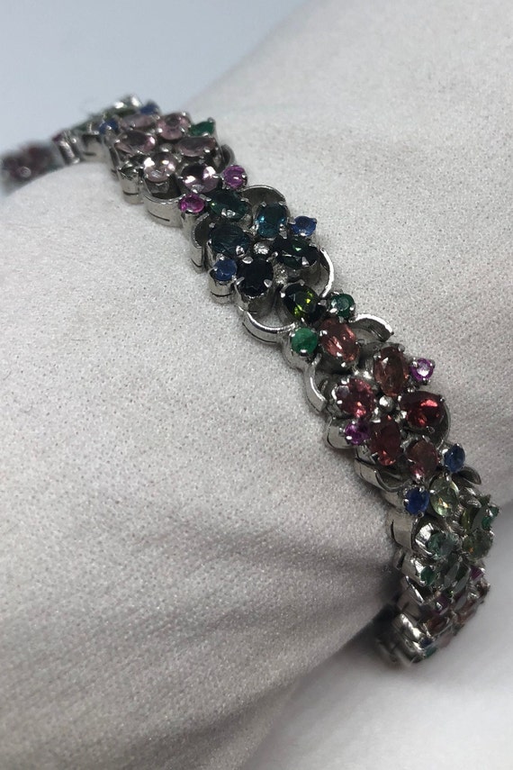 Vintage Handmade Watermelon Tourmaline  in 925 St… - image 5