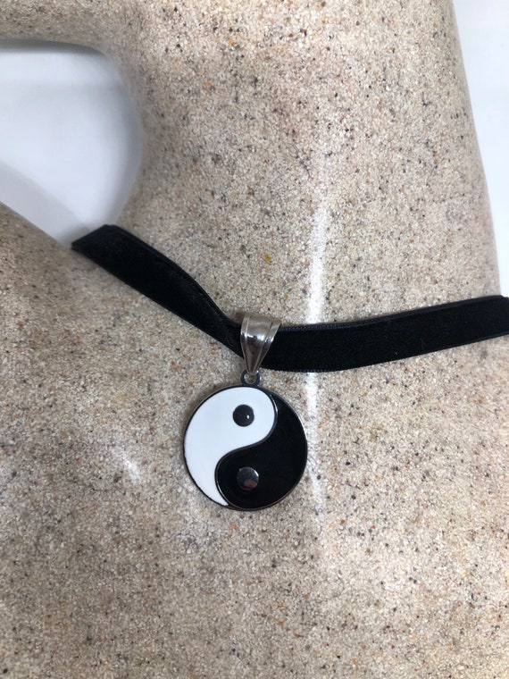 Vintage Yin Yang Stainless Steel Gothic Pendant N… - image 2