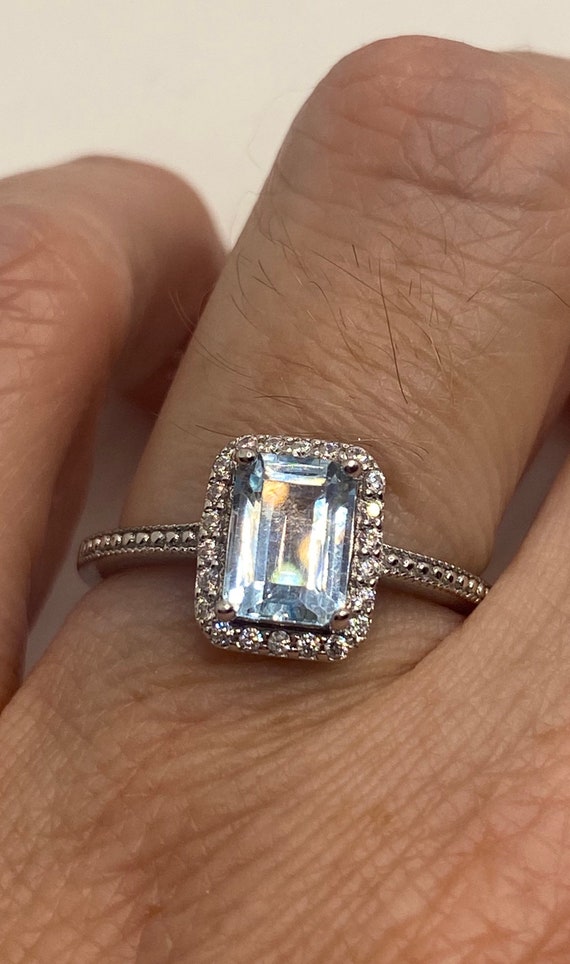 Genuine blue clearance topaz ring