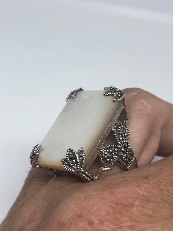 Vintage Mother of Pearl 925 Sterling Silver Marcas