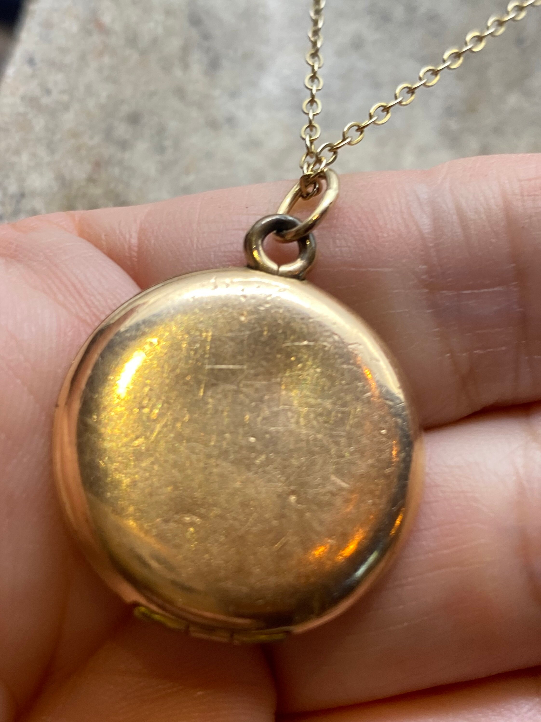 Vintage Locket Choker Golden Filled Deco Etched Necklace - Etsy