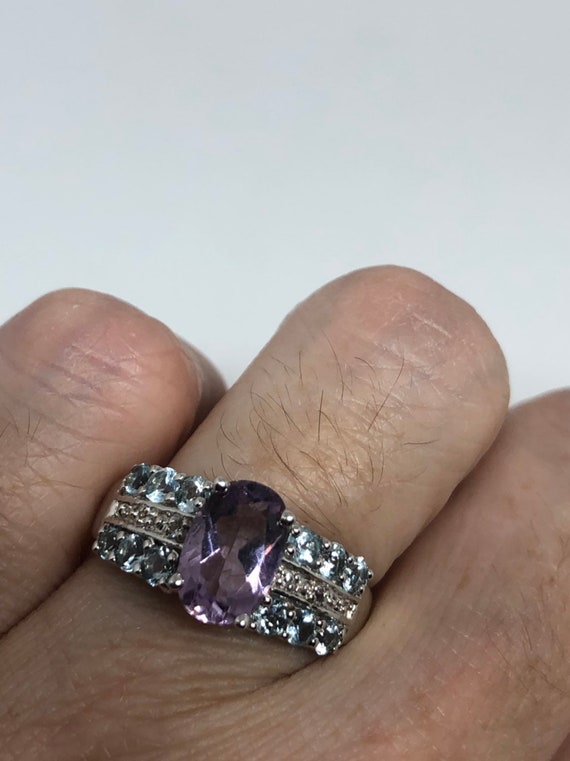 Purple Cabochon and Diamond Ring - Sol's Jewelry & Loan