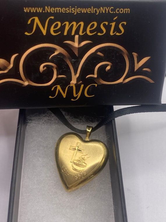 Vintage Gold Locket | Tiny Heart 9k Gold Filled P… - image 8