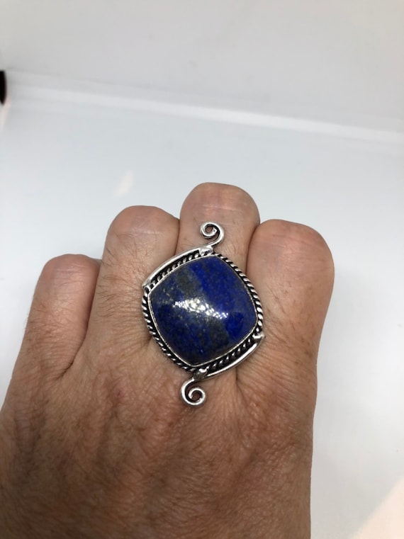 Vintage Blue Genuine Lapis Lazuli Ring