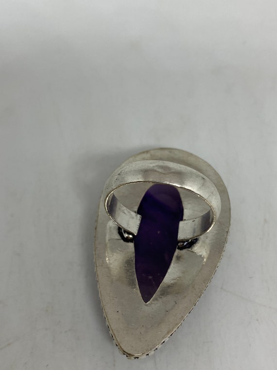 Vintage Genuine Purple Amethyst Ring - image 6