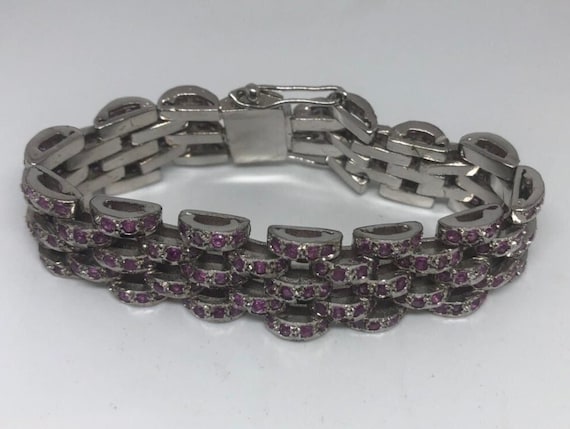 Handmade Genuine Red Ruby in 925 Sterling Silver … - image 2