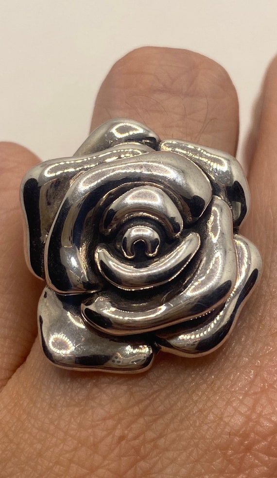 Vintage Rose 925 Sterling Silver Ring