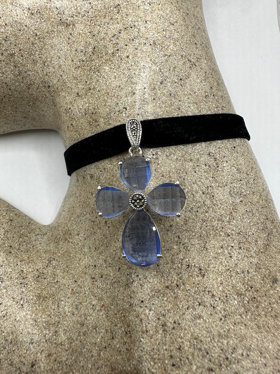 ヴィンテージ マーカサイト チョーカー 925 スターリングシルバー デコ