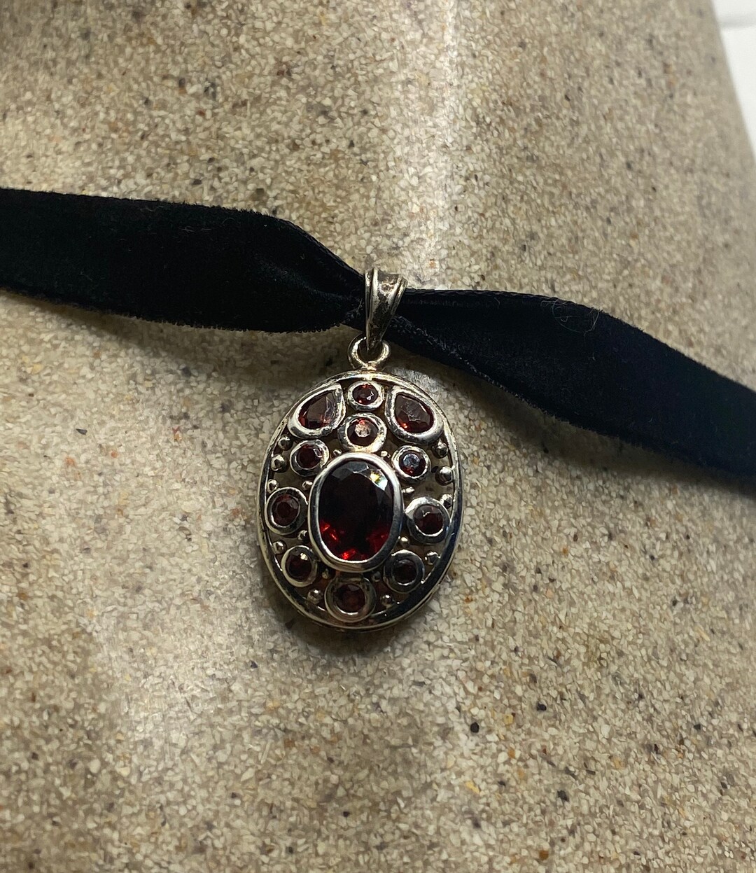 ヴィンテージ ハンドメイド 925 スターリングシルバー 本物の